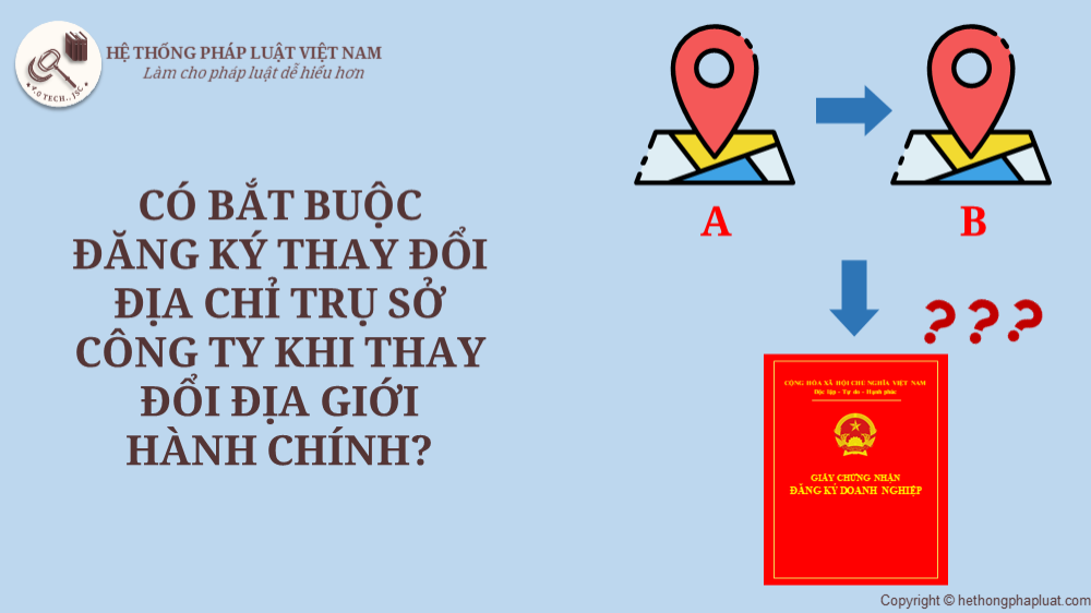Có bắt buộc đăng ký thay đổi địa chỉ trụ sở công ty khi thay đổi địa giói hành chính?