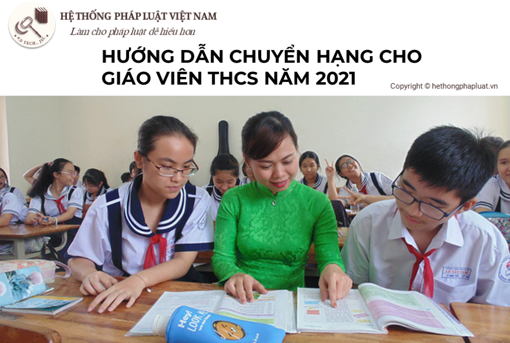 Hướng dẫn chuyển hạng cho giáo viên Trung Học Cơ Sở (THCS) từ 20/03/2021
