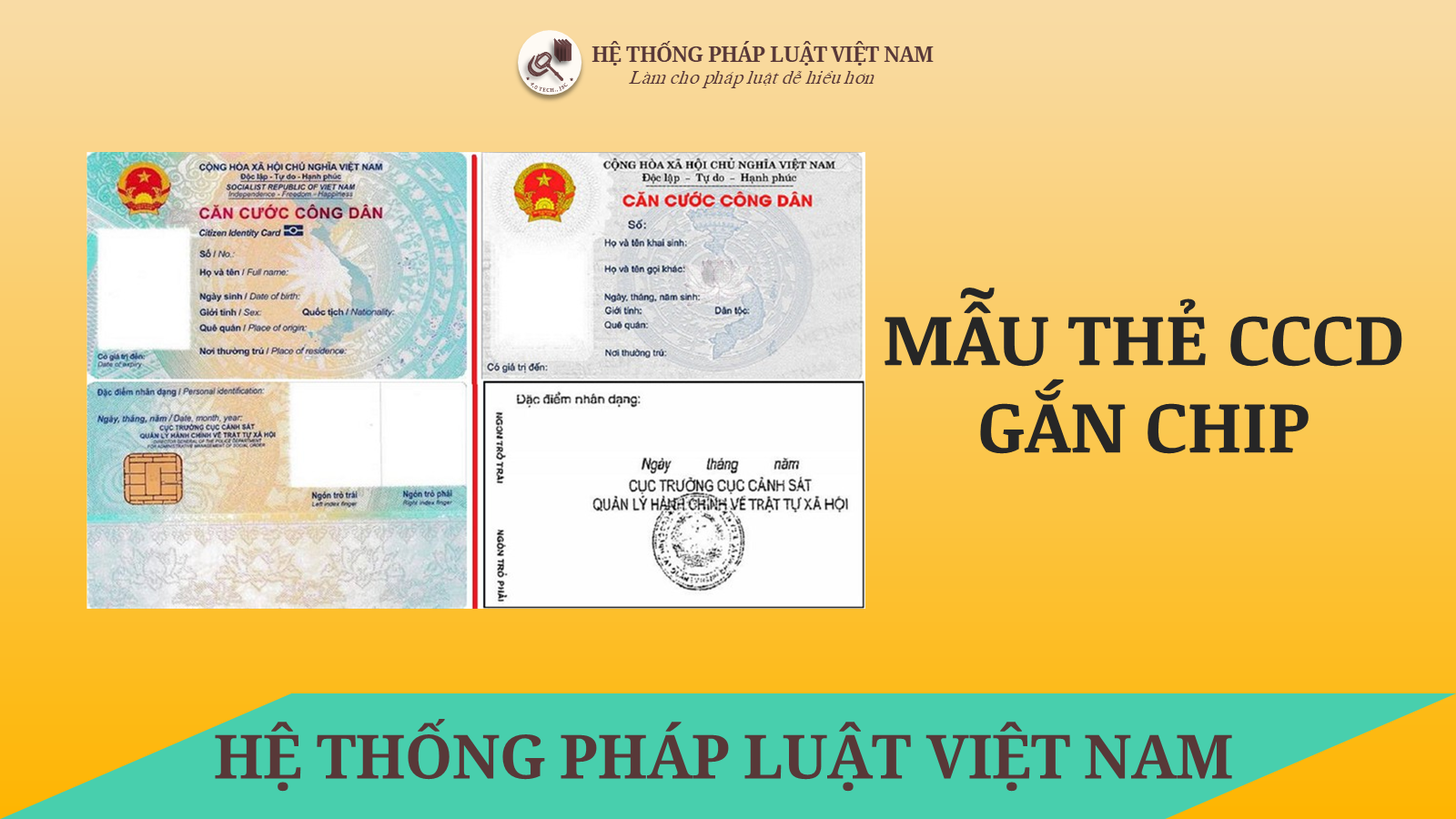 Mẫu thẻ căn cước công dân có gắn chip 2021