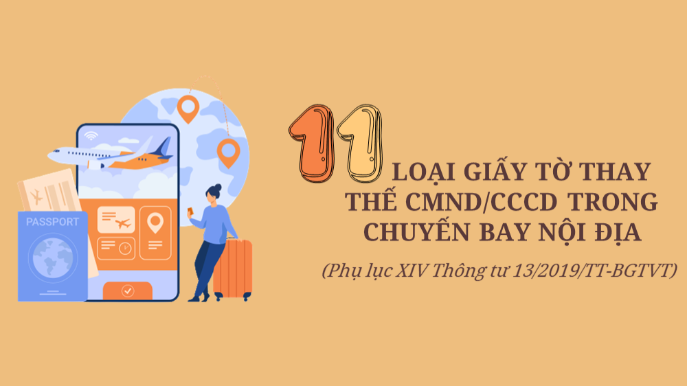 11 loại giấy tờ thay thế CMND, CCCD trong các chuyến bay nội địa