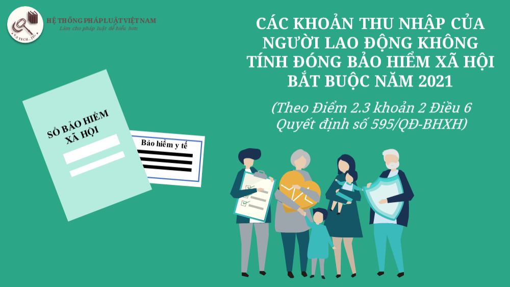Các khoản thu nhập của người lao động không tính đóng bảo hiểm xã hội bắt buộc năm 2021
