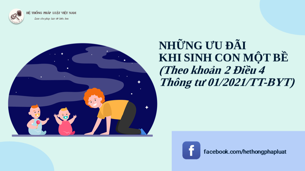 Những ưu đãi khi sinh con một bề