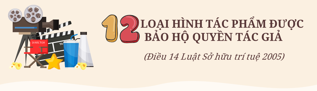 12 loại hình tác phẩm được bảo hộ quyền tác giả