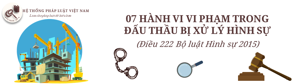 Những hành vi vi phạm trong đấu thầu bị xử lý hình sự